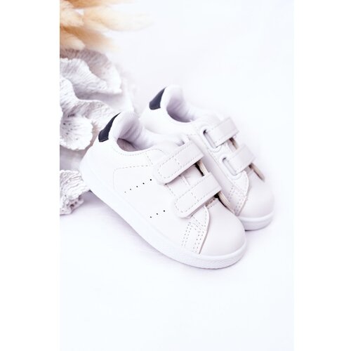 Kesi Children's Sneakers With Velcro White-Navy California Cene