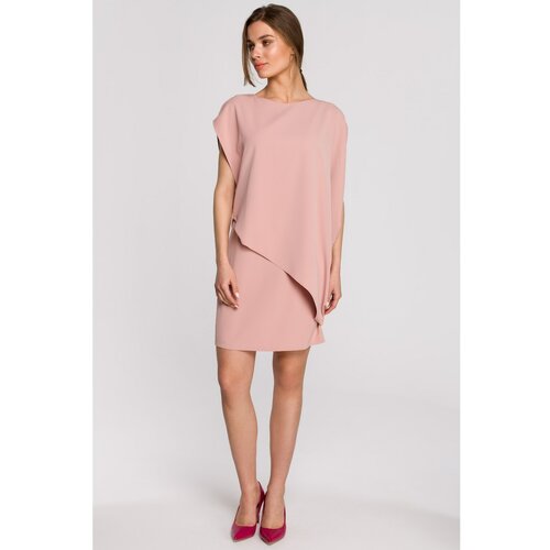 Stylove Ženska haljina S262 smeđa | pink Slike