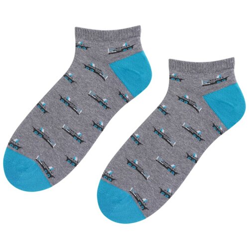 Bratex Muške čarape POP-M-136 plava | siva Cene