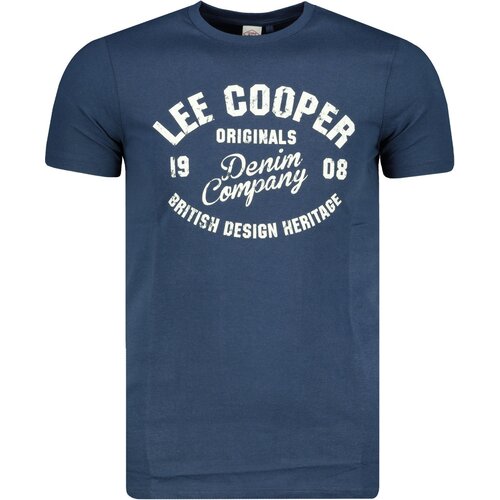 Lee Cooper Muška majica sa logotipom plava Slike