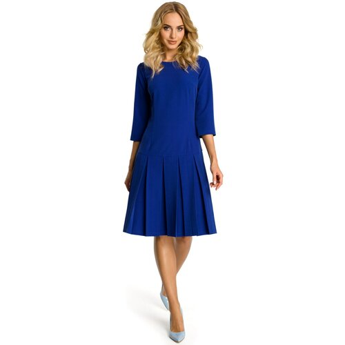 Made Of Emotion Ženska haljina M336 plava smeđa | krema Cene