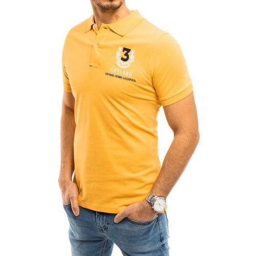 DStreet Men's Yellow Polo Shirt Cijene