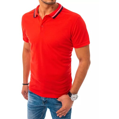 DStreet Red polo shirt PX0500 Slike