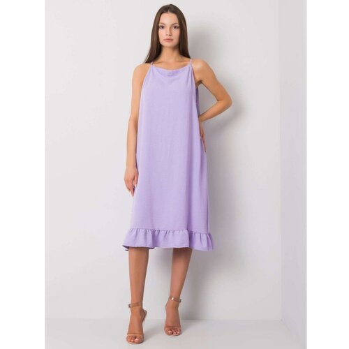 Fashion Hunters Light purple casual summer dress Slike