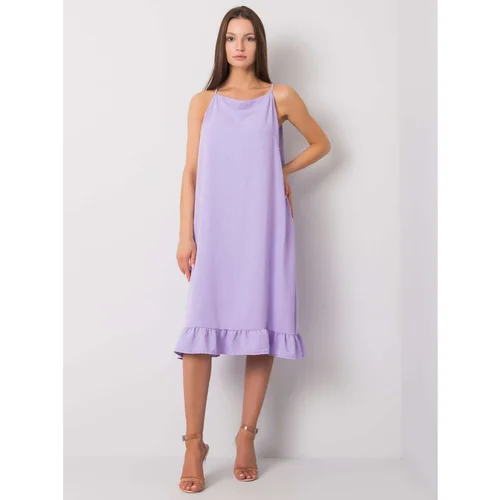 Fashionhunters Light purple dress with straps from Simone