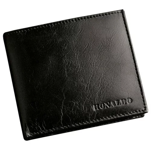 Fashion Hunters Men's horizontal black wallet