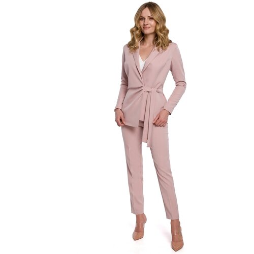 Makover Ženska jakna K056 smeđa | pink Slike