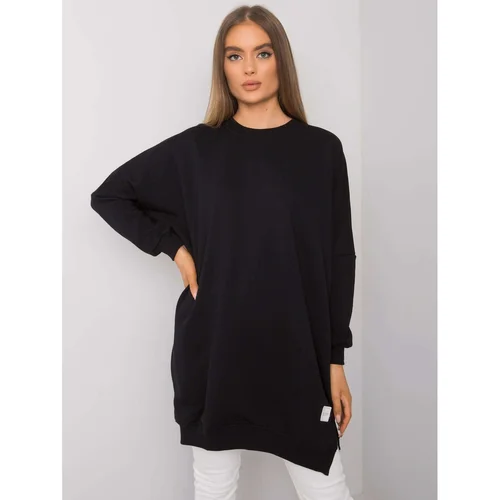 Fashion Hunters RUE PARIS Black cotton dress for women