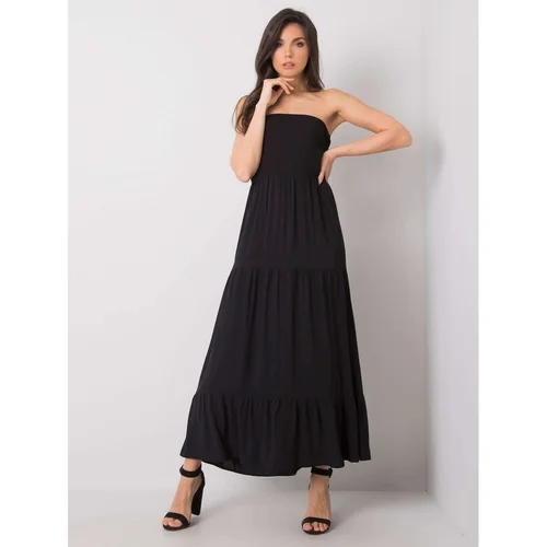 Fashion Hunters FRESH MADE Black long dress for women