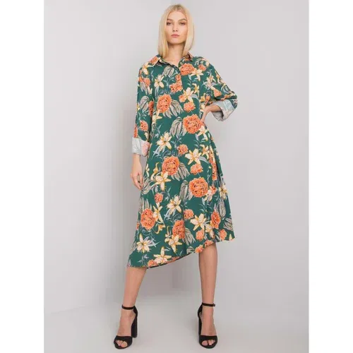 Fashion Hunters Green patterned dress