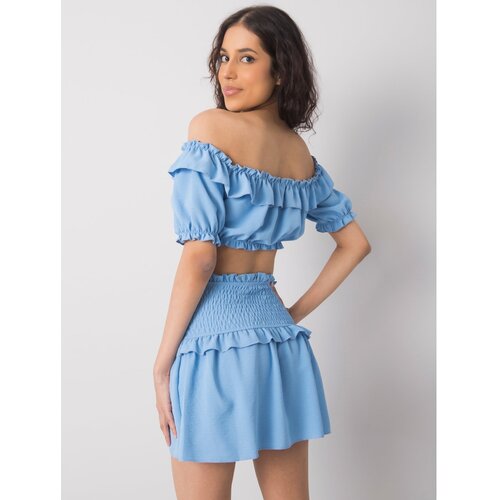 Fashion Hunters OCH BELLA Blue mini skirt Slike