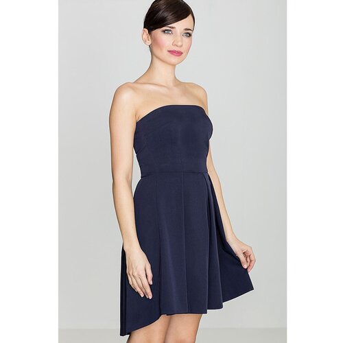 Lenitif Woman&amp;#039;s Dress K368 Navy Blue Slike
