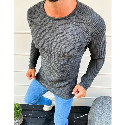 DStreet Muški džemper s navlakom antracit WX1596 crna | siva | svetloplava Slike