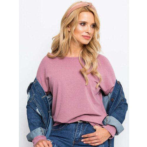 Fashion Hunters Prašnjava ružičasta bluza s dugim rukavima plava | pink Slike