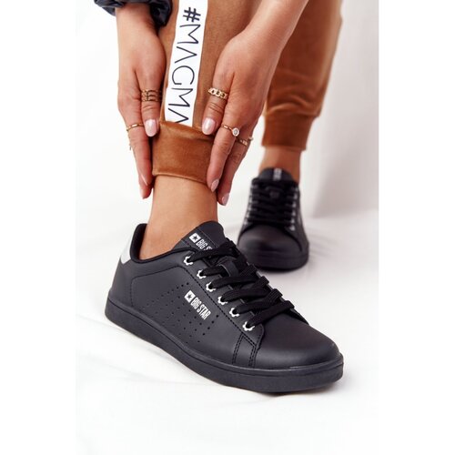 Kesi D&amp;aacute;msk&amp;eacute; klasick&amp;eacute; tenisky Big Star - čern&amp;aacute;/stř&amp;iacute;brn&amp;aacute; Slike