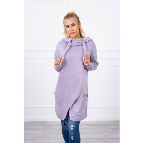 Kesi Sweater with envelope bottom light purple plava | ljubičasta Cene