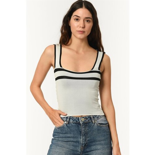 Dewberry Z2003 MISS KROP BLOUSE-WHITE Slike