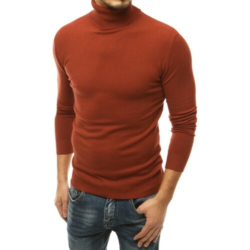 DStreet Muški džemper sa smeđom kornjačom WX1536 braon | tamnocrvena Slike