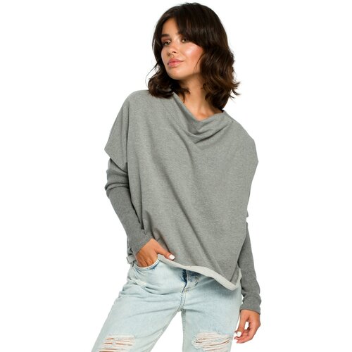 BeWear Ženski džemper B094 siva | braon Cene