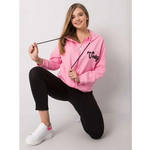 Fashion Hunters Pink zip hoodie