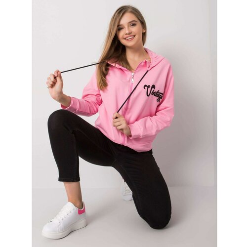 Fashion Hunters Pink zip up hoodie Slike