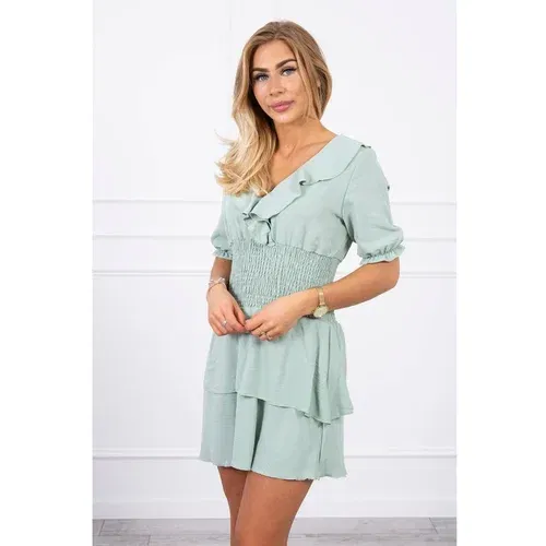 Kesi Waisted dress dark mint