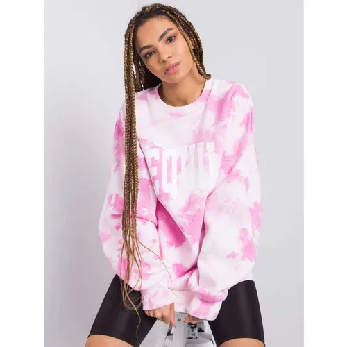 Fashion Hunters Tamara RUE PARIS pink tie-dye sweatshirt