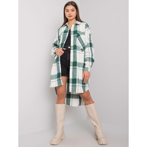 Fashion Hunters Women's green checked shirt Slike