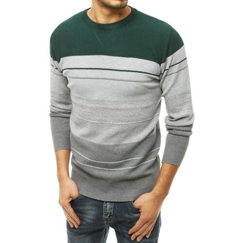 DStreet Zeleni muški džemper WX1676 siva | kaki Slike