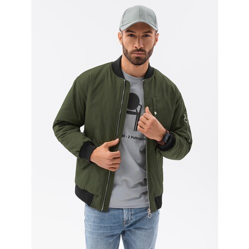 Ombre Clothing Men&amp;#039;s mid-season bomber jacket C516 Slike