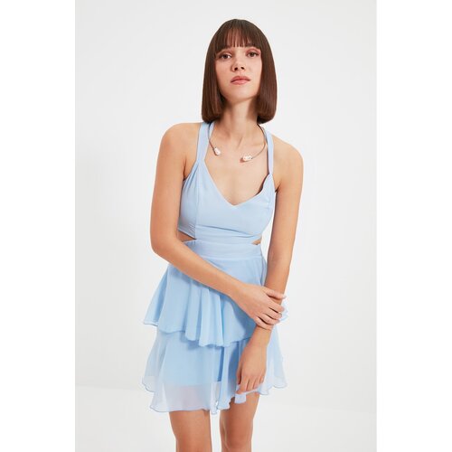 Trendyol Blue Back Detailed Dress Slike