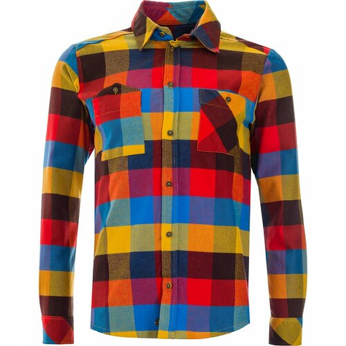 Woox Muška košulja Checked plava | braon | narandžasta | tamnocrvena Slike