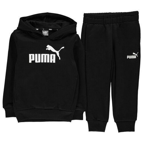 Puma Dečija trenerka -komplet Fleece crna Slike