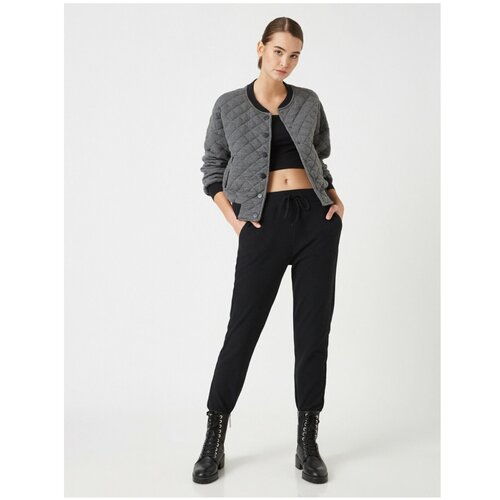 Koton Women&amp;#039;s Black Cotton Jogger Sweatpants Slike