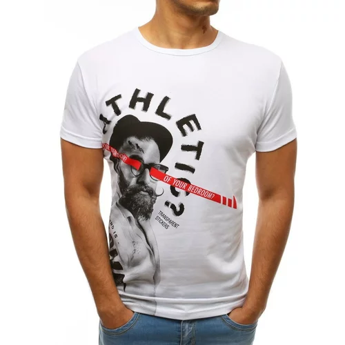DStreet White RX3507 men's T-shirt with print