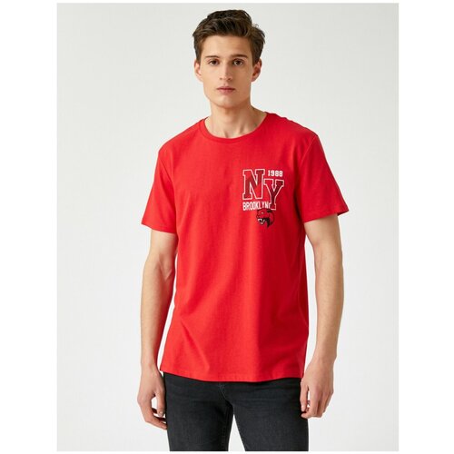 Koton Men&amp;#039;s Red T-Shirt Slike