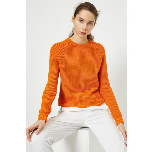 Koton Women&amp;#039;s Orange Knitted Sweater Slike