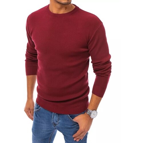 DStreet Men's burgundy sweater WX1711 Slike