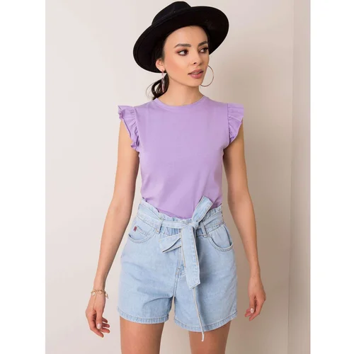 Fashionhunters RUE PARIS Ladies' purple blouse