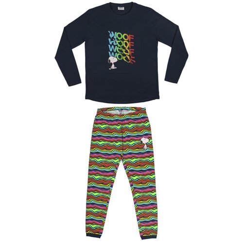 SNOOPY LONG PAJAMAS SINGLE JERSEY Slike
