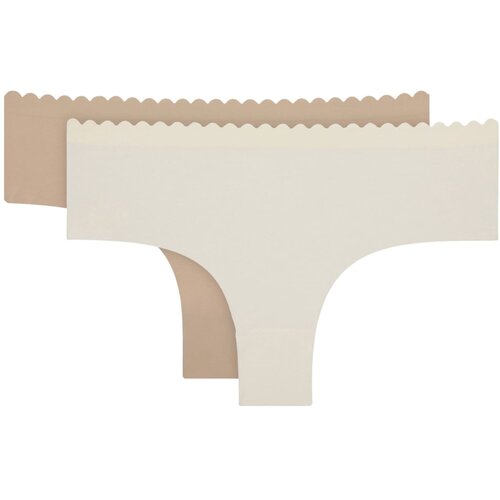 DIM BODY TOUCH COTTON HIPSTER 2x - Women's cotton panties 2 piece - white - body Slike