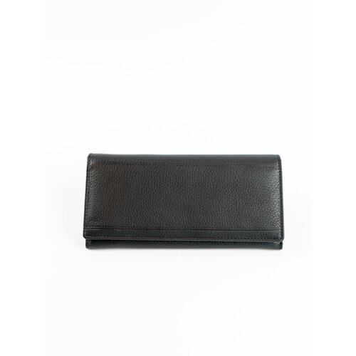 Fashion Hunters Men&amp;#039;s long horizontal black leather wallet Slike