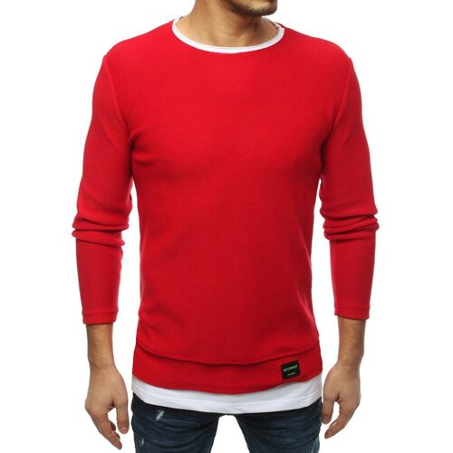 DStreet Crveni muški džemper WX1454 crveni Slike