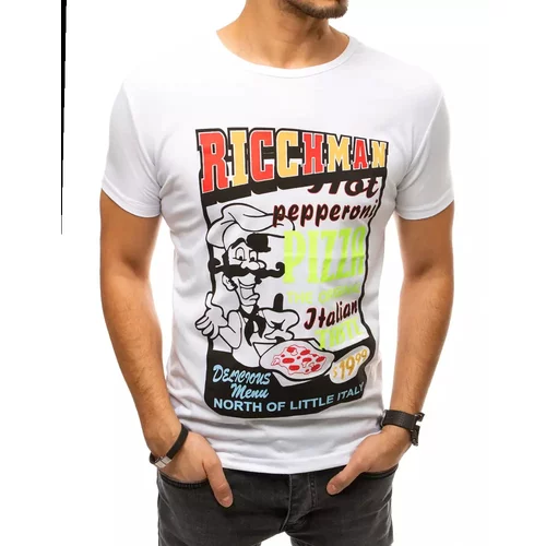 DStreet White RX4372 men's T-shirt with print