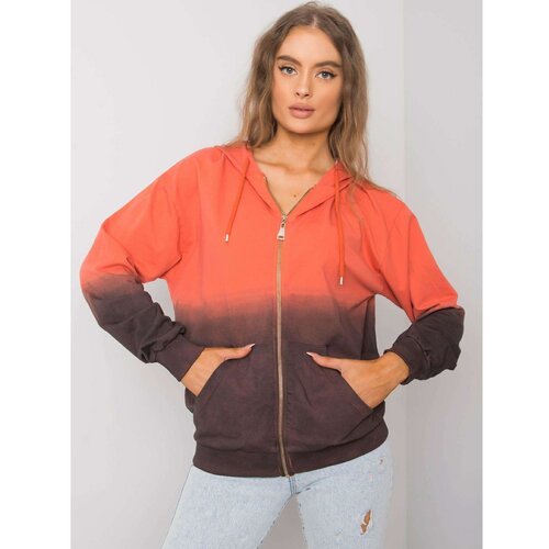 Fashion Hunters Orange and brown hoodie Slike