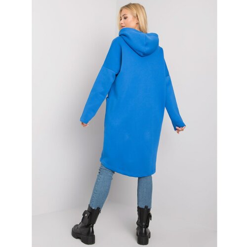 Fashion Hunters Dark blue women's sweatshirt with a zip Slike