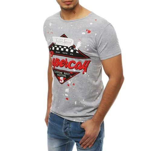 DStreet Gray RX3975 men's T-shirt with print