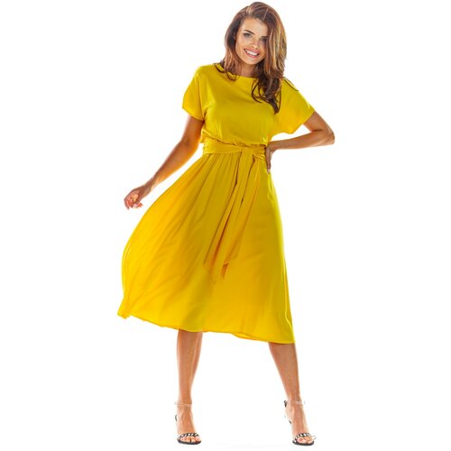 Awama Ženska haljina A296 žuta Slike