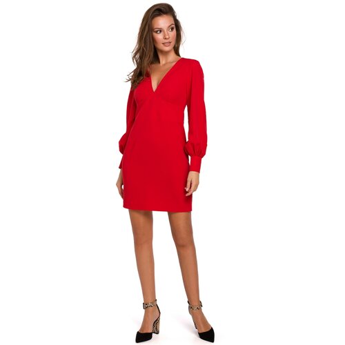 Makover Ženska haljina K027 crvena Slike