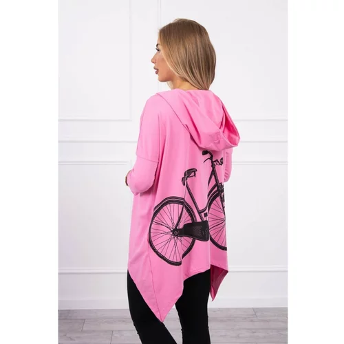 Kesi Sweatshirt with a bicycle print light pink